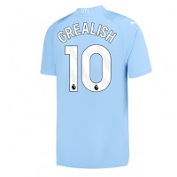 Koszulka piłkarska Manchester City Jack Grealish #10 Strój Domowy 2023-24 tanio Krótki Rękaw
